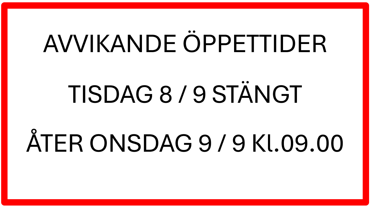 Avvikande �ppettider